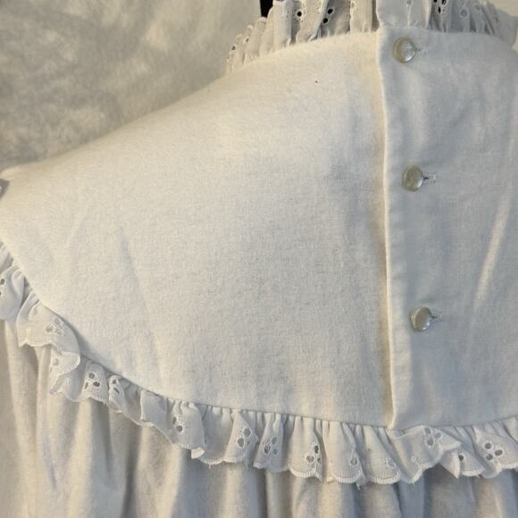 NWT Lanz Of Salzburg White Nightgown M Cottagecore Modest Coquette Praire Gift - Picture 4 of 7